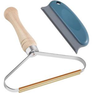 2 Pack Lint and Pet Hair Remover for Clothes and Mats - Reusable Lint Roller